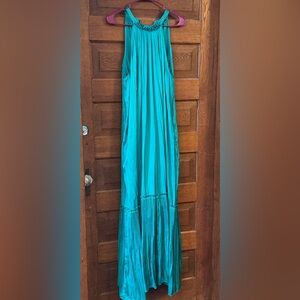 Kobi Halperin “Carmen” Halter Dress in Seafoam Green Wedding Prom Black Tie